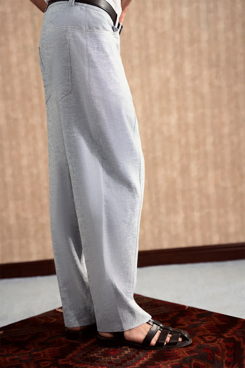 Grey Linen Trousers