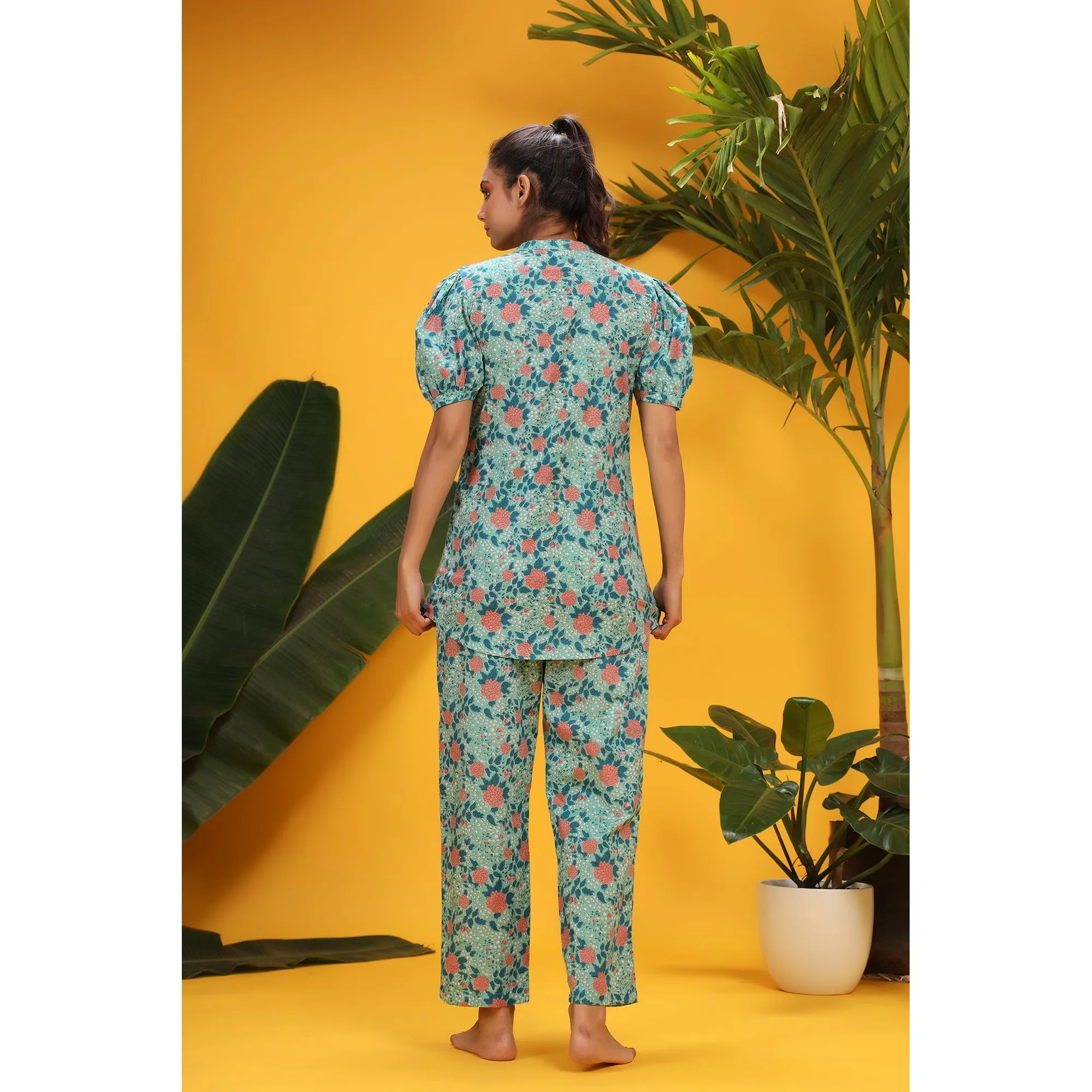 Jaal On Sky Blue Loungewear