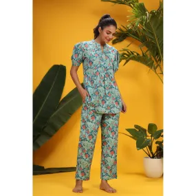 Jaal On Sky Blue Loungewear