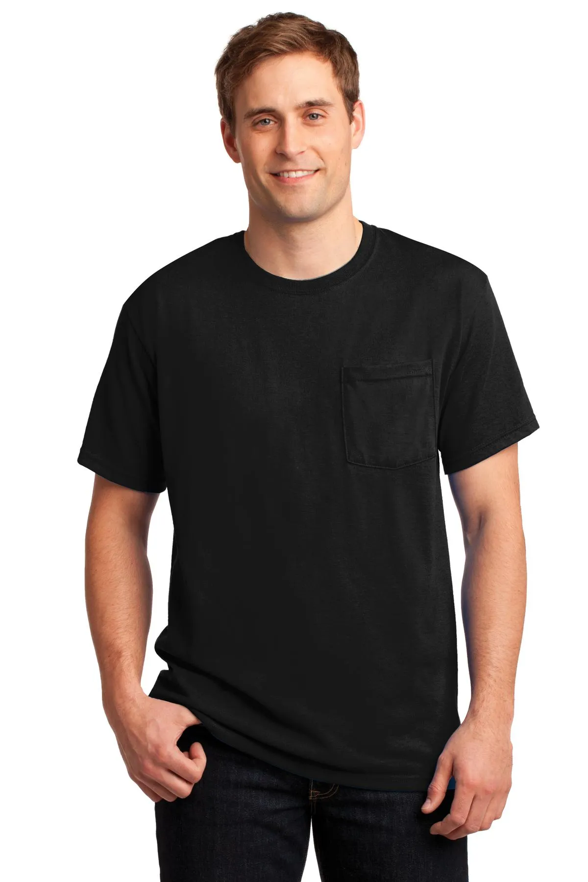 Jerzees - Dri-Power 50/50 Cotton/Poly Pocket T-Shirt. 29MP