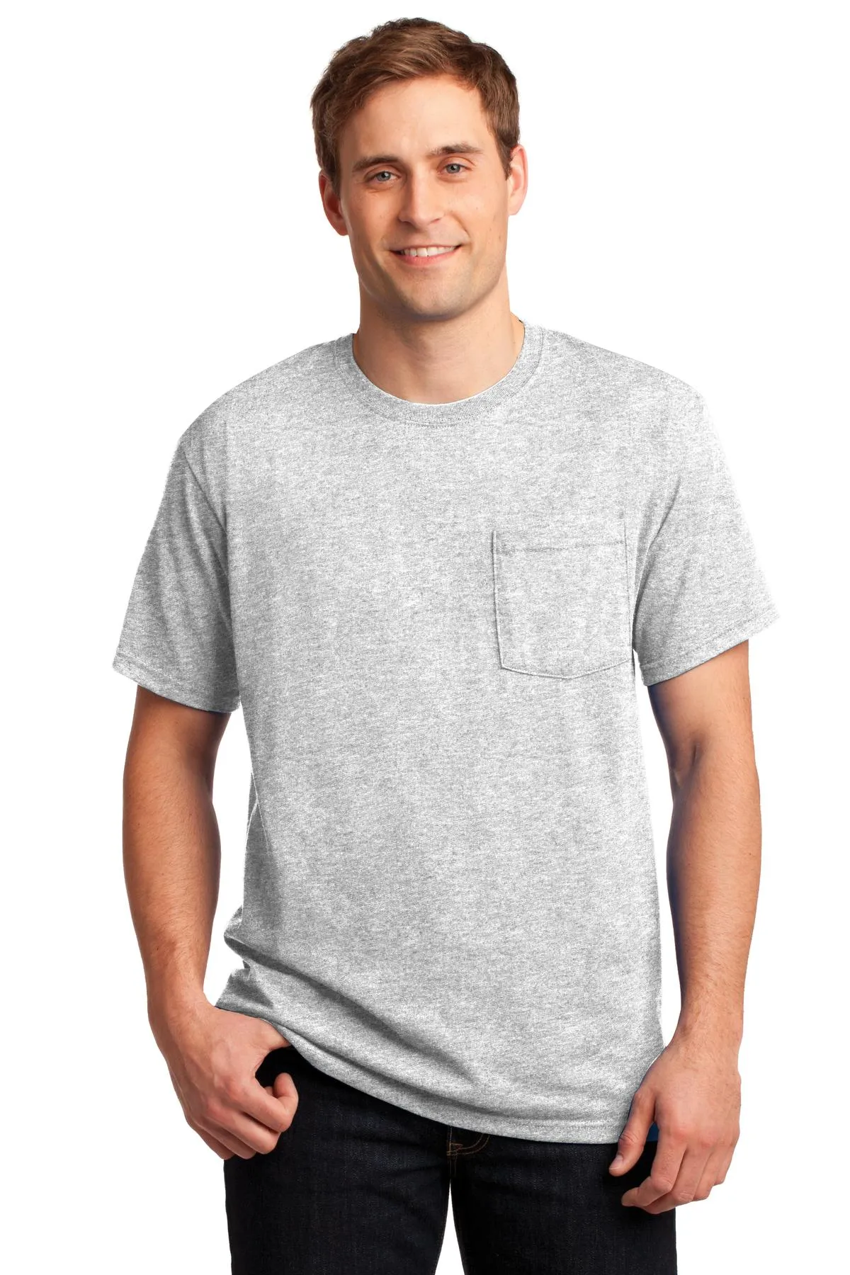 Jerzees - Dri-Power 50/50 Cotton/Poly Pocket T-Shirt. 29MP