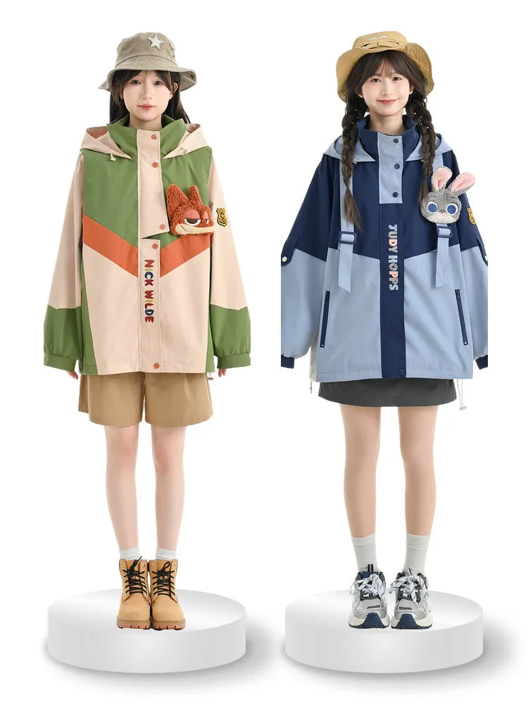 Judy & Nick Couple Camping Windbreaker Jackets
