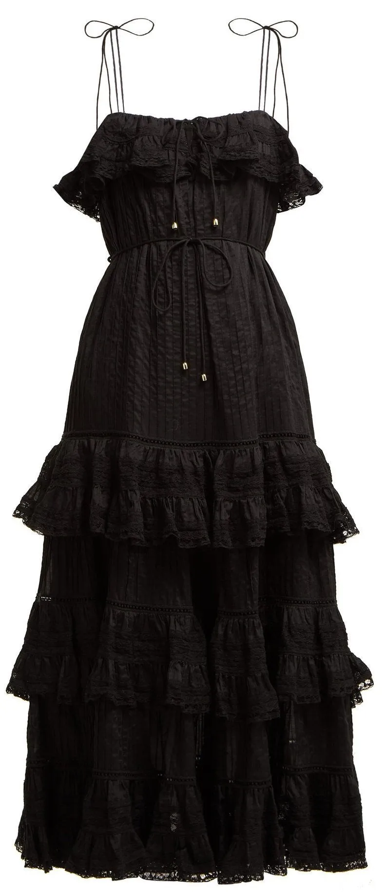 'Juniper' Pintuck-Pleated Cotton Dress