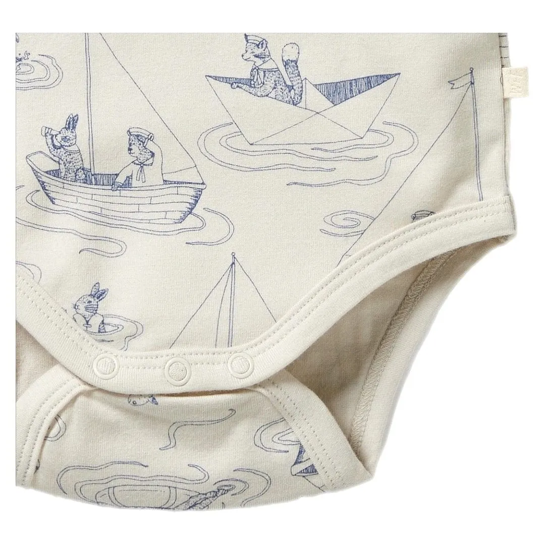 Long Sleeve Bodysuit - Sail Away
