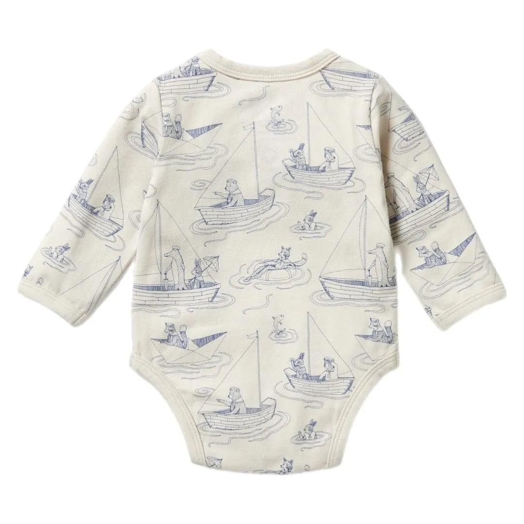 Long Sleeve Bodysuit - Sail Away