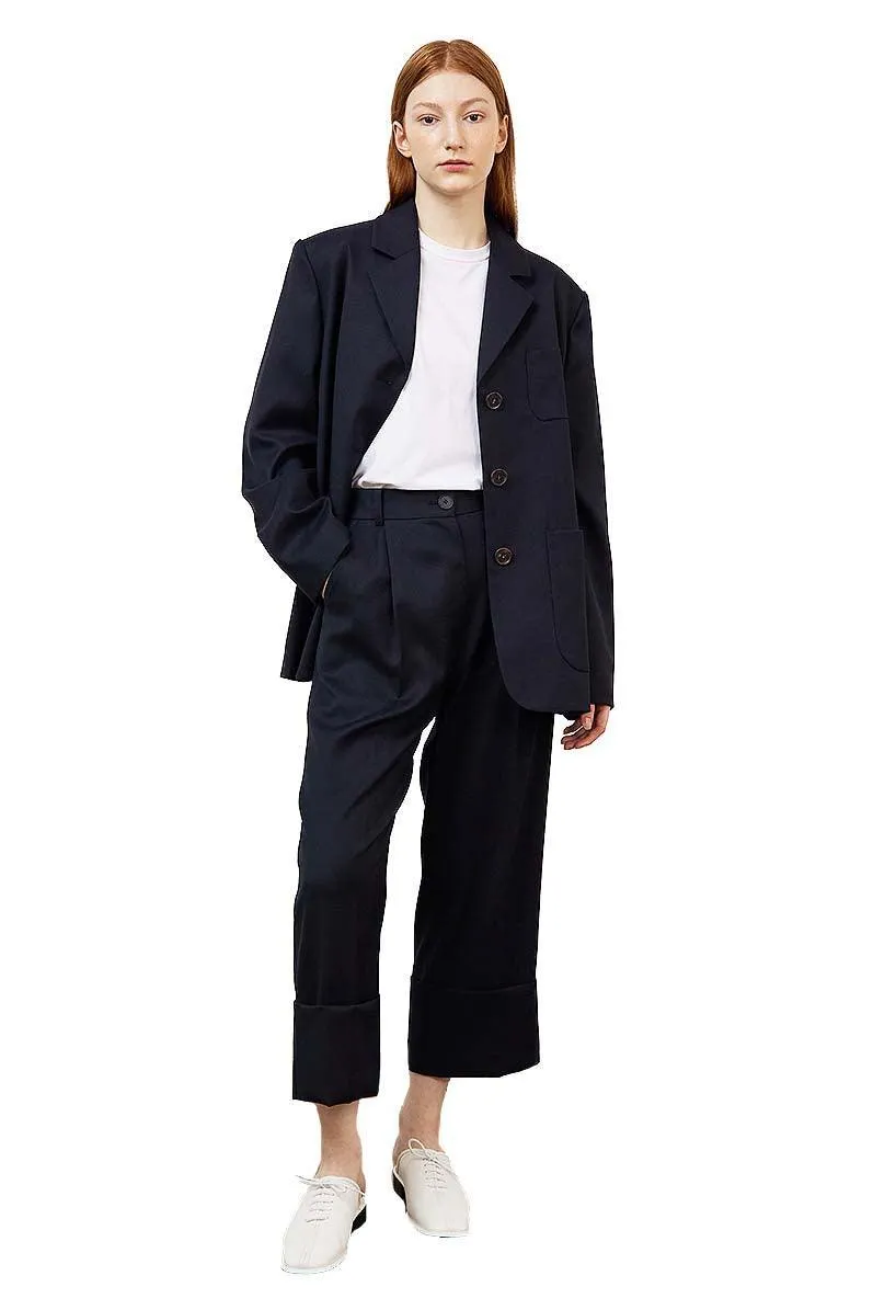 Navy Relaxed Trousers