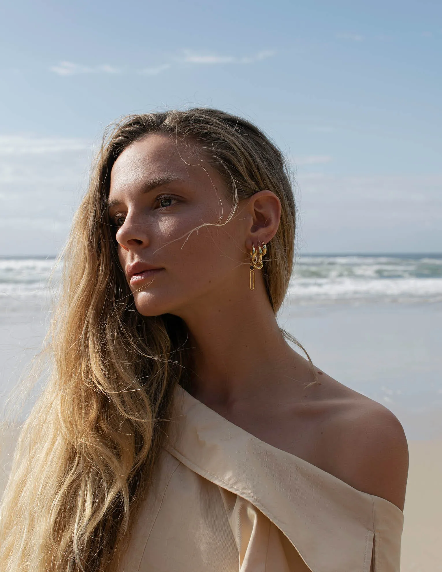 Nim Earring <br> Gold Vermeil