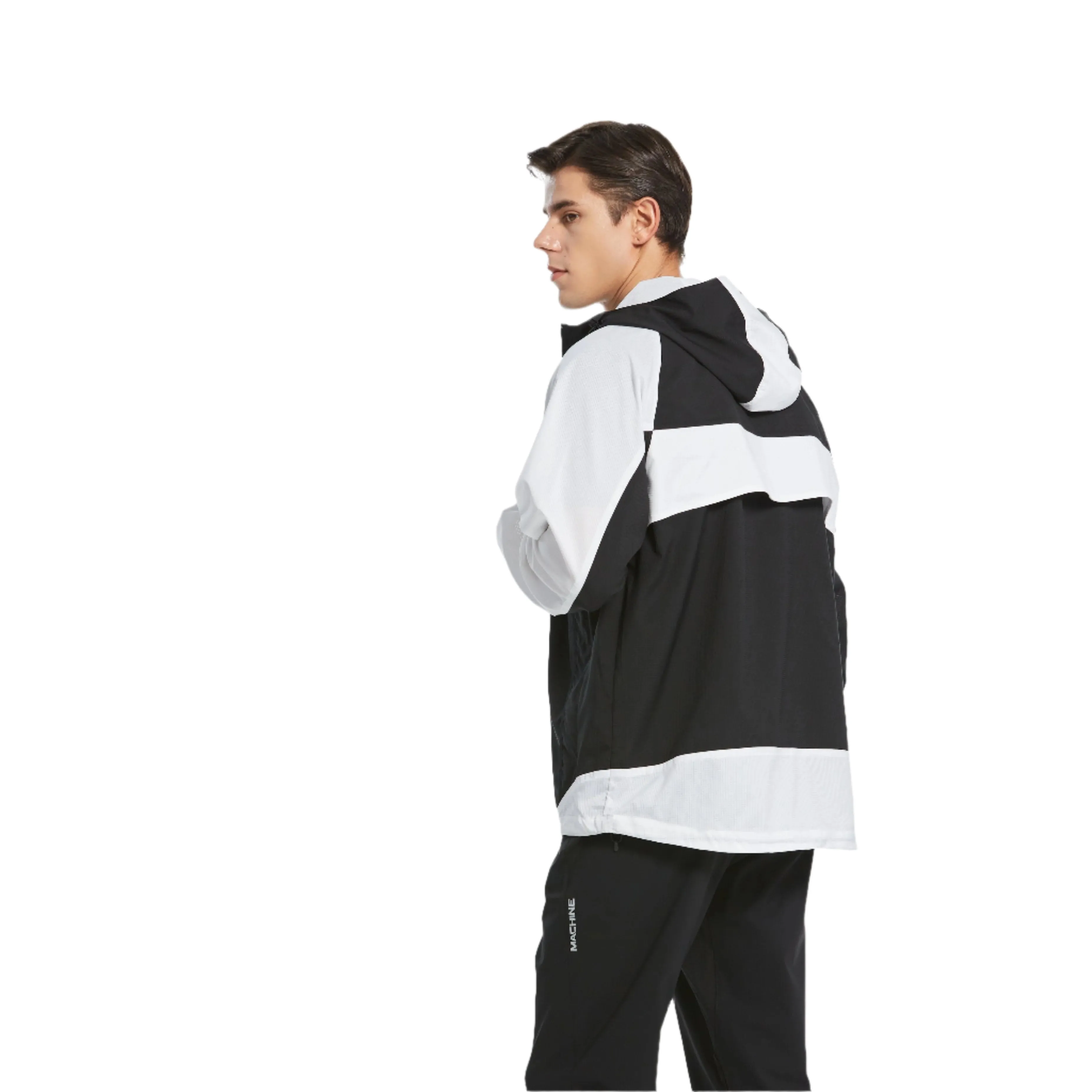 Northern Vintage Shell Jackets - loose fit -Black/White