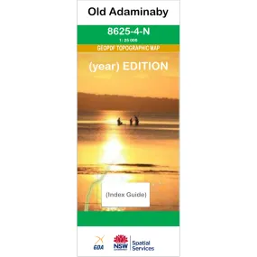 Old Adaminaby 8625-4-N NSW Topographic Map 1 25k