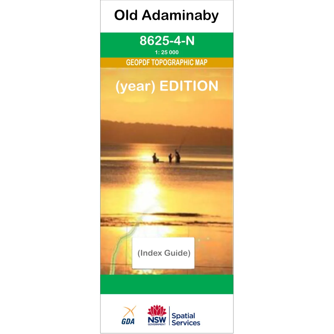 Old Adaminaby 8625-4-N NSW Topographic Map 1 25k