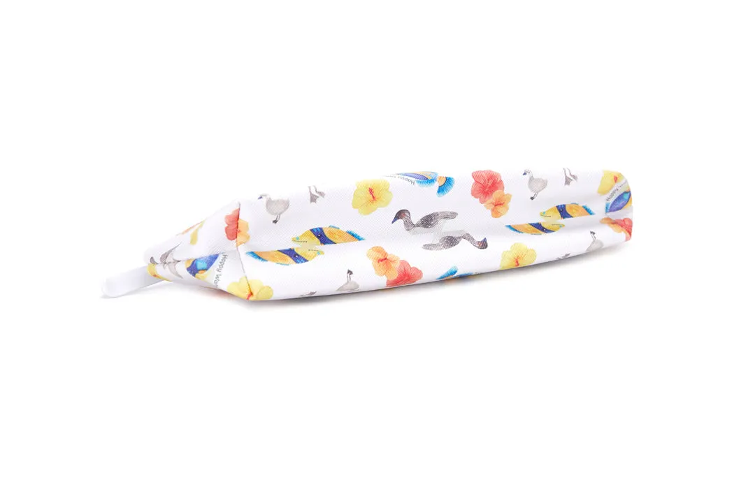 Pencil Pouch Humu Nene Hibiscus White