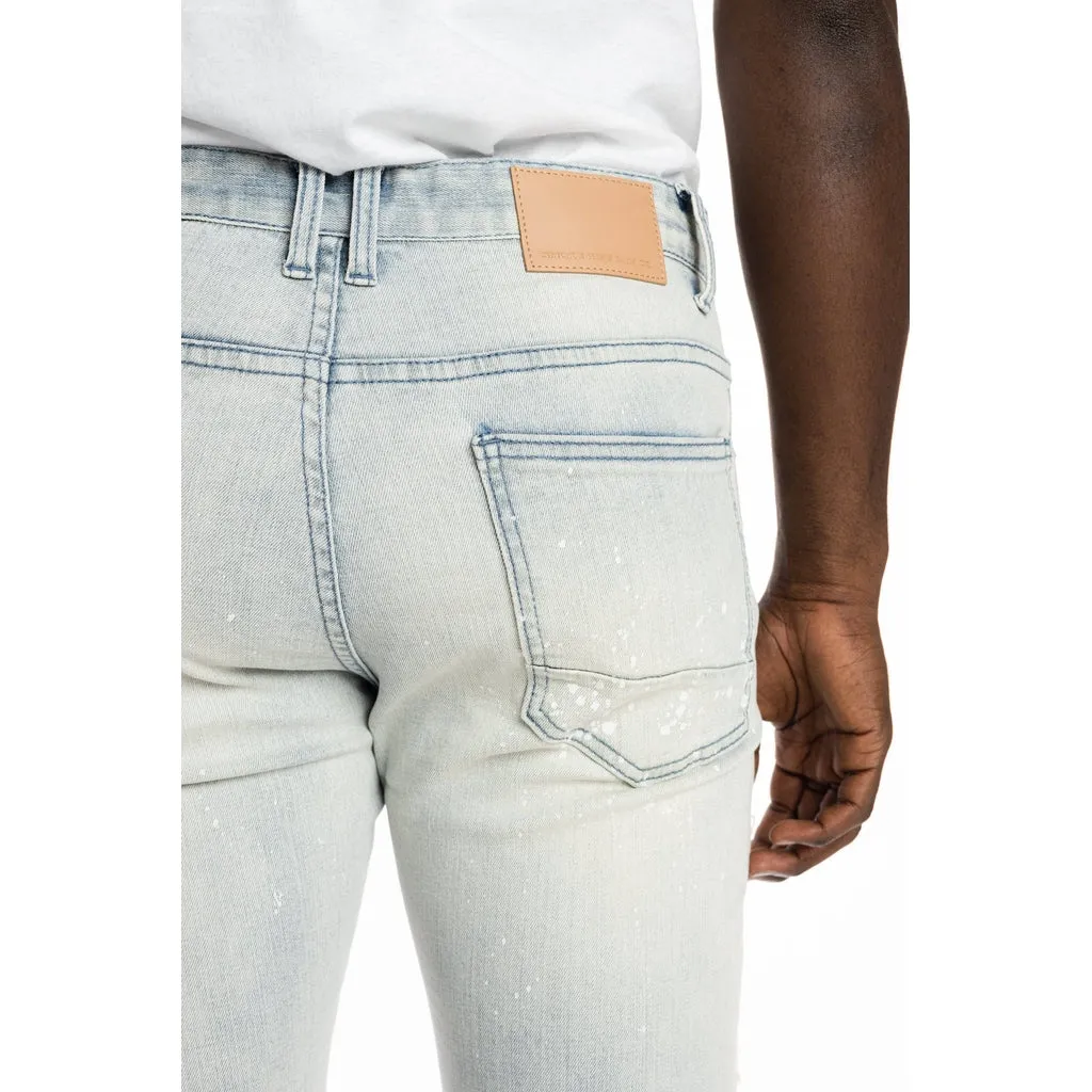 Rip And Repair Fashion Jeans - Hazy Blue