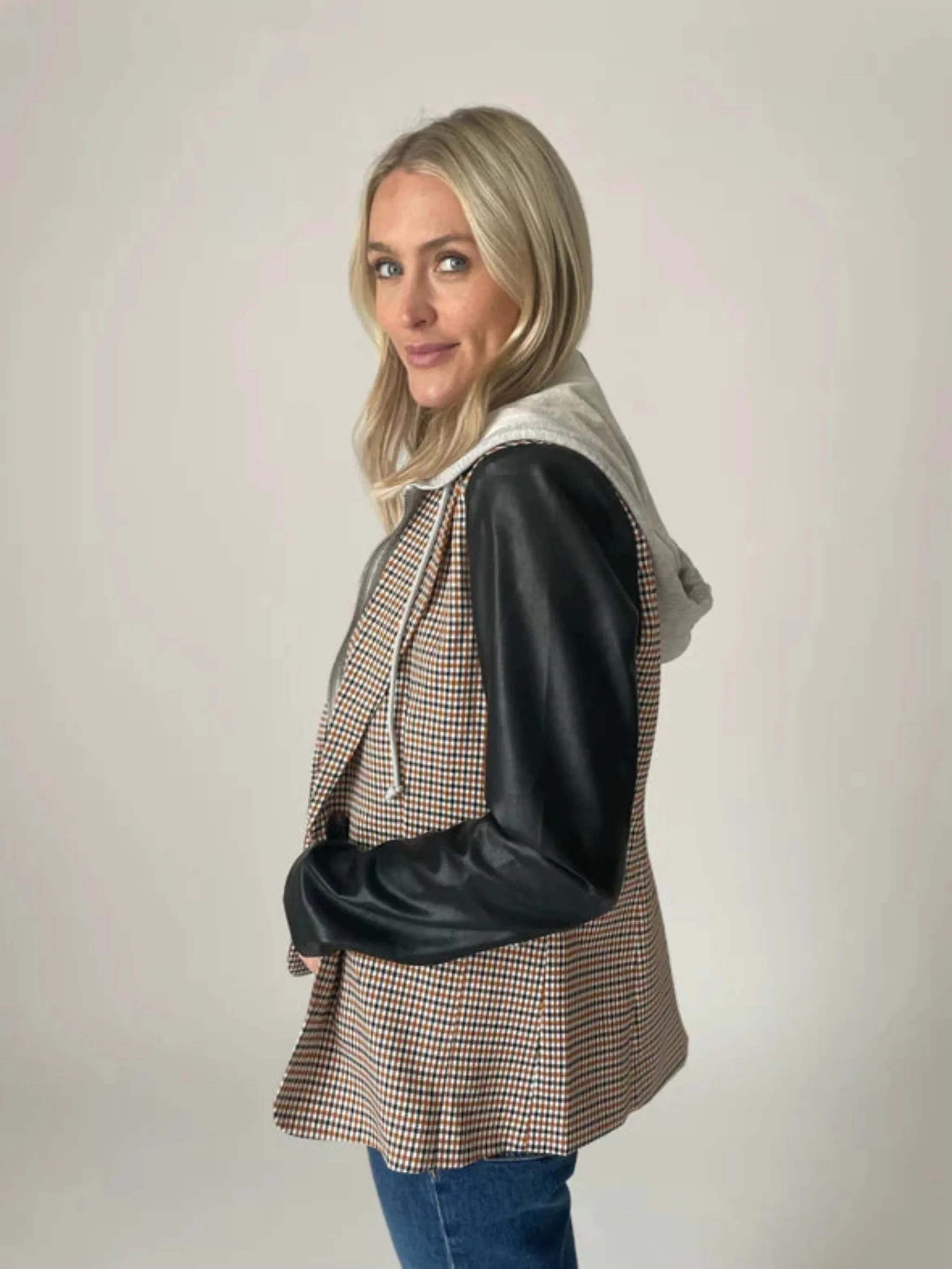 Six/Fifty Greenwich Blazer - Brown and Black