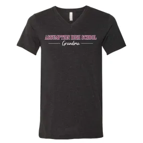T-shirt - V-neck - Black - Assumption Grandma