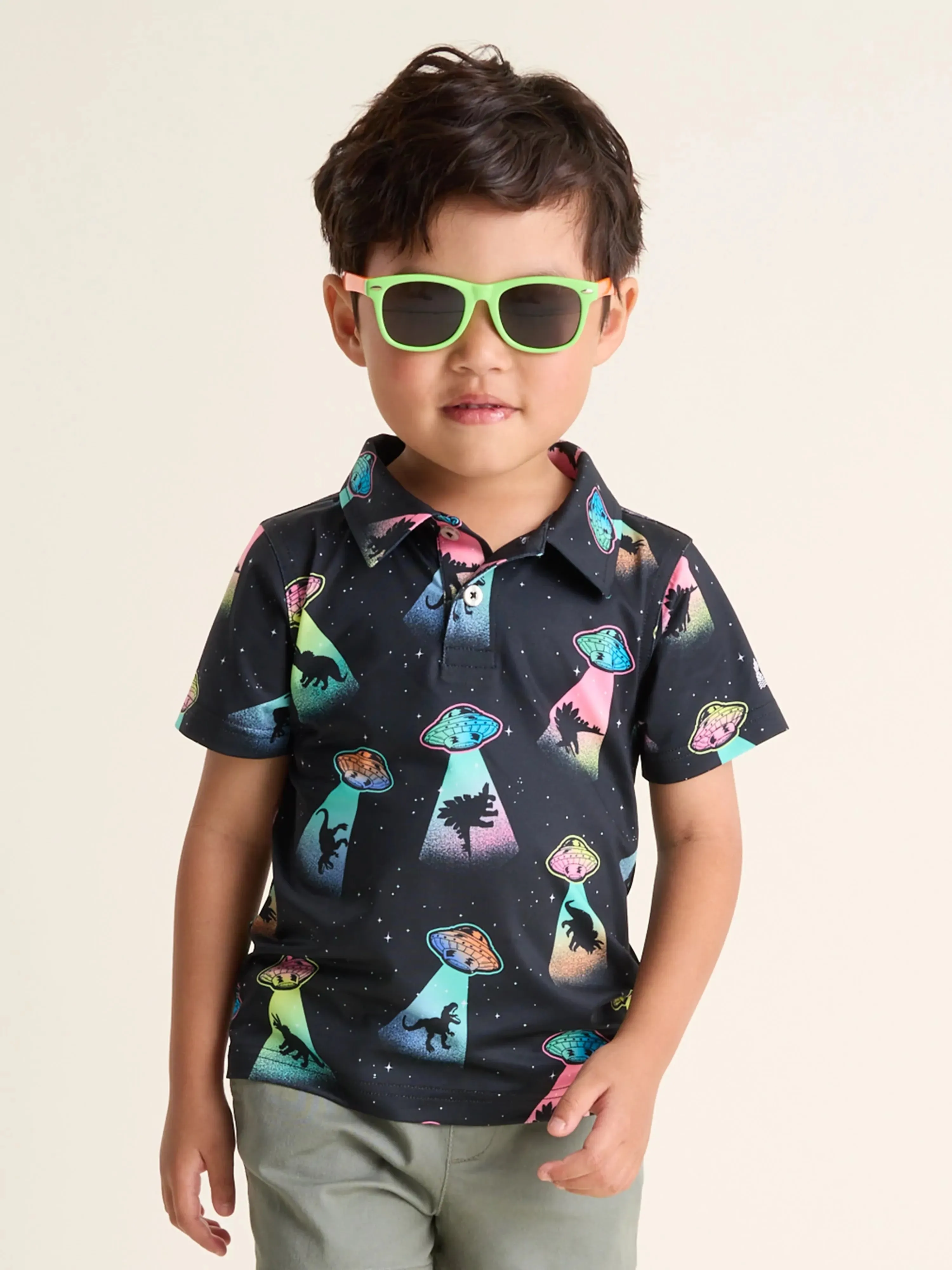 The Lil Beam Me Up (Toddler Performance Polo)