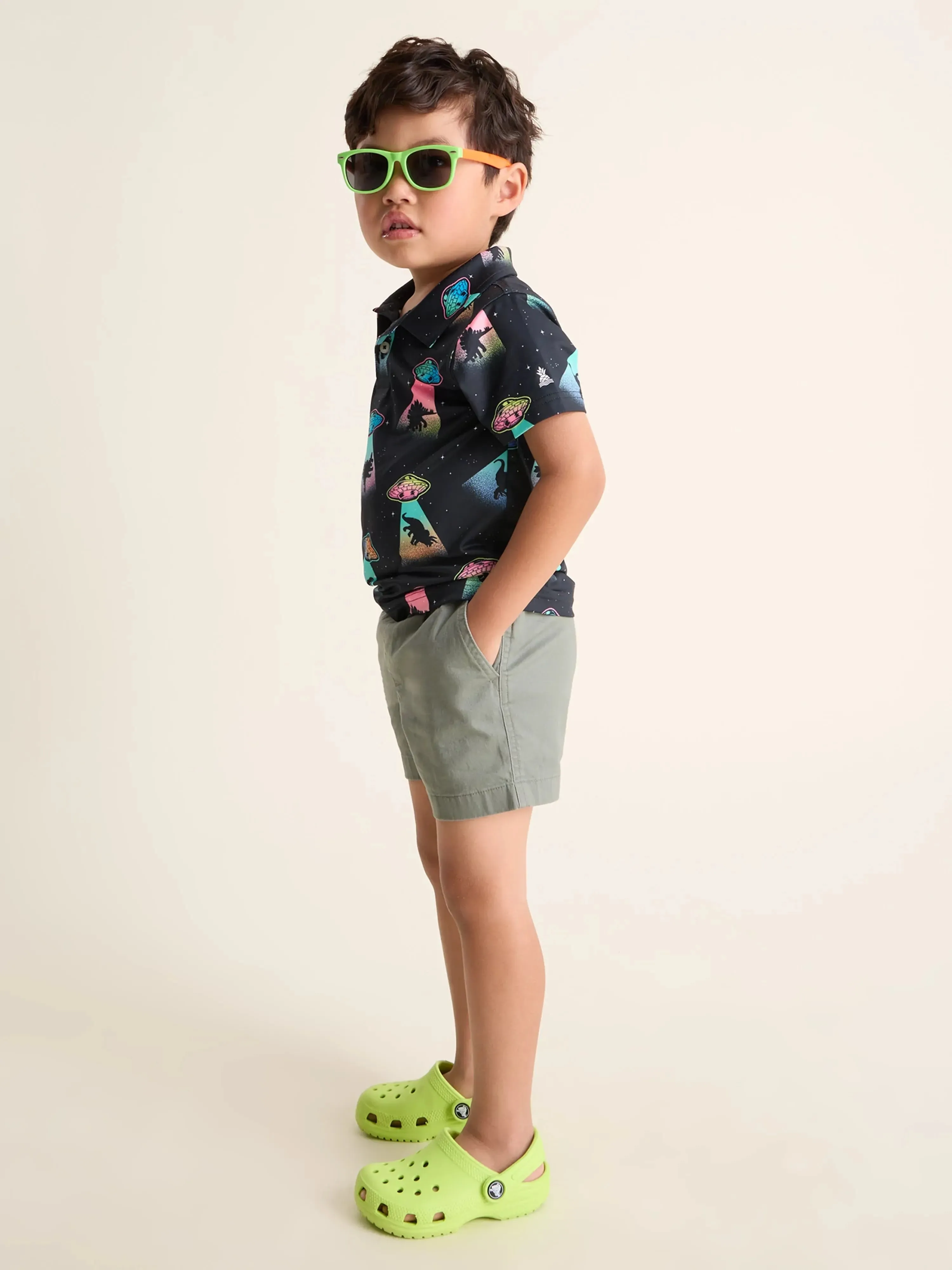 The Lil Beam Me Up (Toddler Performance Polo)