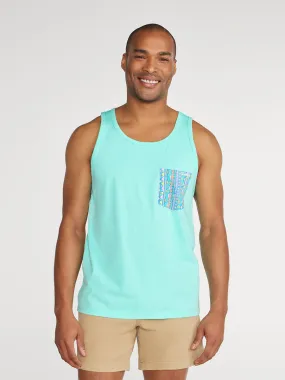 The One With The Pocket (Tank) - Turquoise