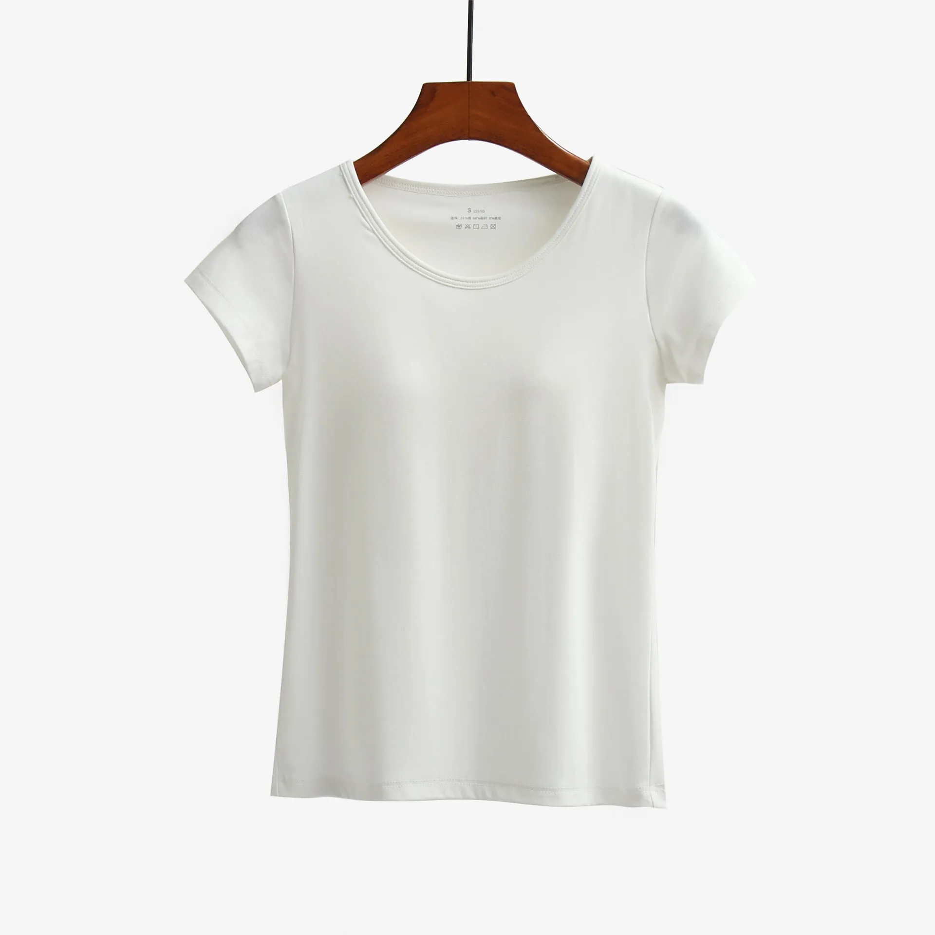 Women's Short-sleeved T-shirt With Bra