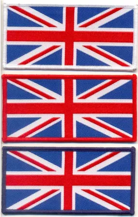 WOVEN UNION JACK SEW ON PATCH LARGE